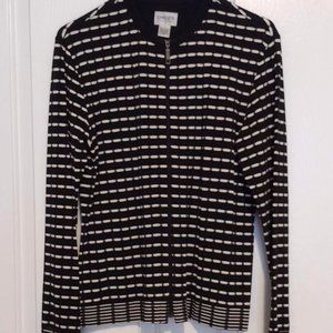 Chicos Travelers Zip up Jacket/Blazer XS EUC